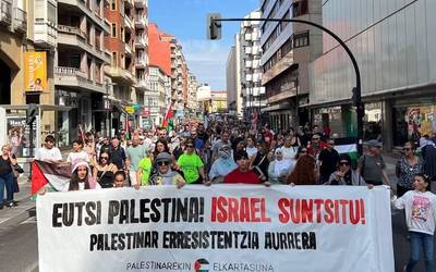 Palestinako enbaxadak eskerrak eman dizkio Laudiori