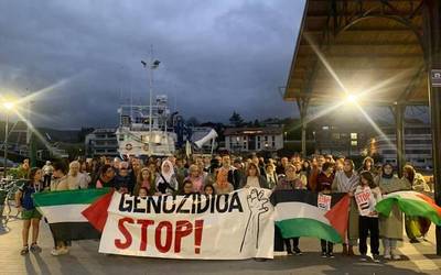 Palestinako genozidioa salatzeko, lanuztera eta protestara deitu dute biharko