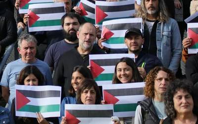 Palestinaren aldeko greba deialdia bihar