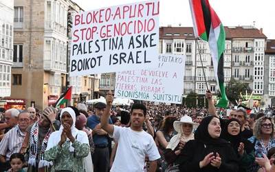 Palestinaren aldeko lanuzteak eta mobilizazioak egingo dira Araba luze zabalean