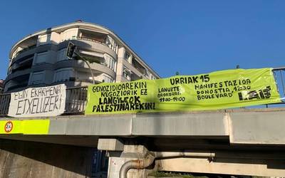 Palestinaren aldeko elkarretaratze zaratatsua egingo dute Orion ere gaur iluntzean