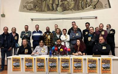 Soldata hobetzetik haratago doazen lan baldintza duinak exijitzen segitzen dute villavesetako langileek