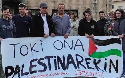 Palestinaren aldeko elkarretaratzeak Berako Toki Ona institutuan ortzegunero
