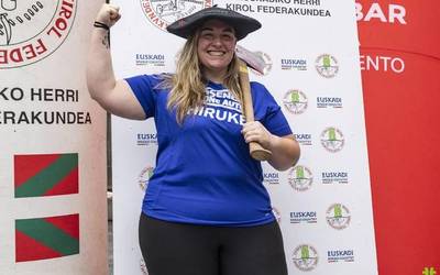 [ARGAZKIAK] Nerea Sorondo beratarrak laugarrenez irabazi du Euskal Herriko aizkolari txapelketa