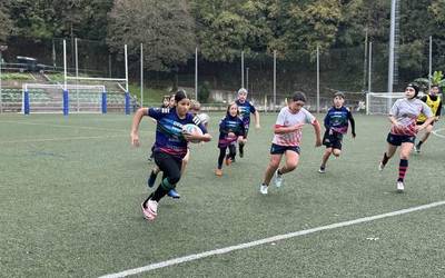 Errugbi partidu intentsoak atzo Ezozin