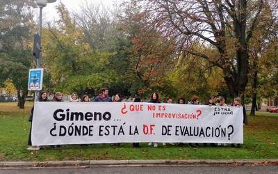 Hiru eguneko greba abiatu dute gaur Lanbide Heziketako ikastetxeek