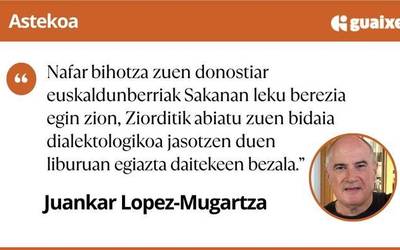 Hitzak eta minutu bateko isilunea Koldo Artola Kortajarenarentzat