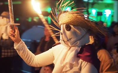 Arimen Kalejiragaz ospatu dute Gau Beltza Sopelan