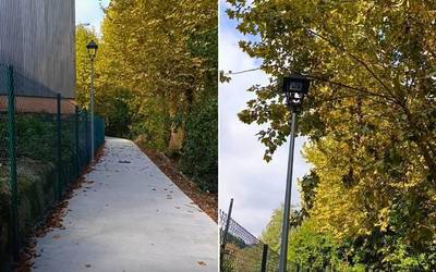 Martxanpantaraino bidea egiterakoan Biurrana auzora argiteria publikoa eramateko aprobetxatu du Lesakako Udalak