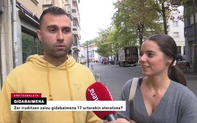 Gidabaimena 17 urterekin: zein iritzi dute herritarrek?