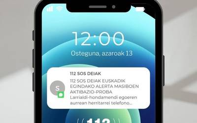 Eusko Jaurlaritzak Es-Alert sistemaren simulazio bat egingo du bihar Araban