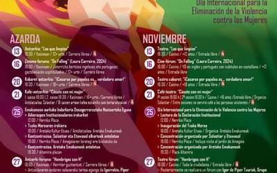 Indarkeria matxista desagerrarazteko konpromisoa berretsi du Laudiok azaroaren 25erako antolatutako programarekin