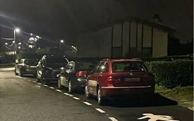 Goierriko espaloian aparkatuta dauden autoak arriskutsuak direla ohartarazi du Barrikako Udalak