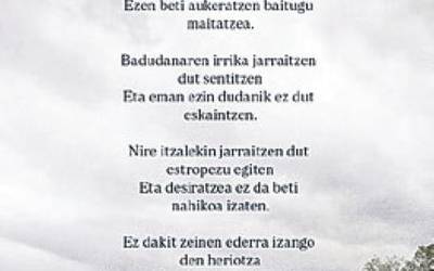 Ezen inor ez baita bueltatzen