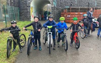 Legorretako BTT proba iruditan