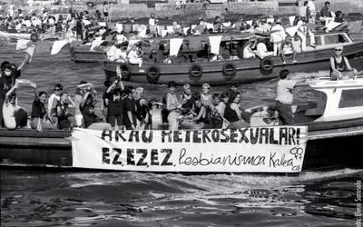 Elena Sarasola, manifestazioa eta bollerismoa kamara atzeko begiradatik