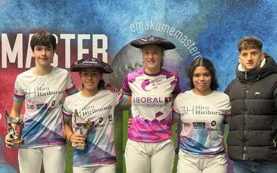 Lau eta erdiko gazte kategoriako txapelduna da  Lur Egizabal elgetarra