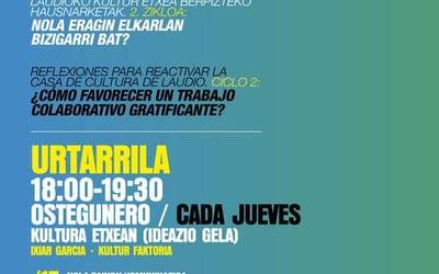 Laudioko Kultura Etxea berpizteko beste hiru ikastaro eskainiko dira hil honetan