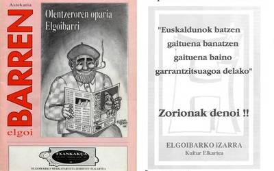 Agur, 'Barren'; ongi etorri, 'Barrena'