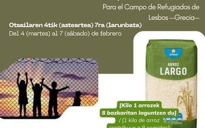 Aiaraldeko Kuadrillak arroz bilketa solidarioko kanpaina bultzatu du Zaporeak proiektuaren alde