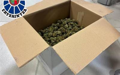 Gizon bat atxilotu dute Aretxabaletan, 700 gramo marihuanarekin