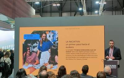 Ongi Etorri Euskararen Herrira egitasmoa aurkeztu du UKUEk Fiturren