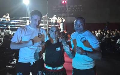 Garaipena lortu du Mikel Olaskoagak Ermuko boxeo jaialdian