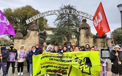 Getxoko San Esteban egoitzako langileek mobilizazioak iragarri dituzte lan-eskubideen urraketak salatzeko