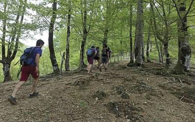 Mendi ibilbideak markatzeko auzolana eginen dute Etxalarren