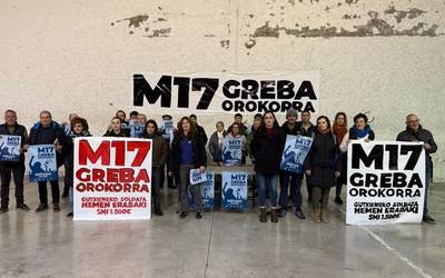 Greba orokorrera deitu dute hilaren 17rako, gutxieneko soldata propioa aldarrikatzeko