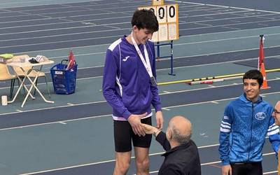 Arrasate Atletiko Taldeko Markel Rodriguezek zilarra eskuratu du 18 urtez azpiko Euskadiko Txapelketan