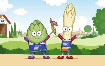 [BIDEOA]: Errigorak Orburutxo eta Zainzuriñe aurkeztu ditu, Korrikan parte hartuko duten pertsonaiak