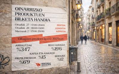 Oinarrizko produktuen bilketa handiari ekingo diote bihar