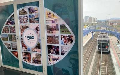 Leioaren eboluzioa argazkien bidez, Metro geltokian