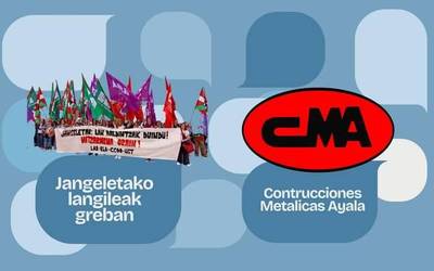 Construcciones Metalicas Ayalako egoera eta jangeletako grebak, azalera