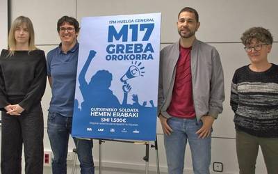 Martxoaren 17an greba orokorrerako deia
