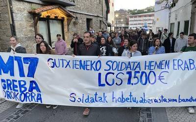 Oriotarrek ere gutxieneko soldataren aldarria eraman dute kalera