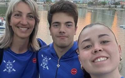 Itxas Gaineko piraguistak Sevillan izan dira, Neguko Espainiako txapelketan