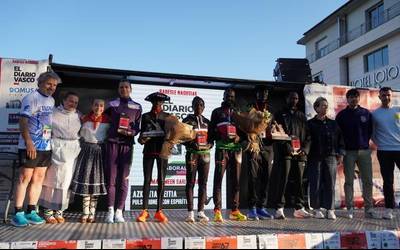 Kiptook hirugarrenez irabazi, eta Wanzak emakumeen errekorra hautsi du Azkoitia-Azpeitian