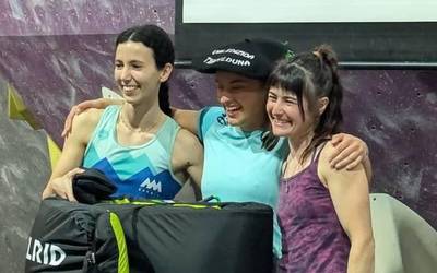 Maria Feo eskalatzaile leitzarrak Soka&blok txapelketa irabazi du