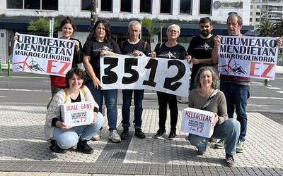 Ikatz Gane proiektuaren aurka 3.512 helegite aurkeztu ditu Urumeako Mendiak Bizirik plataformak