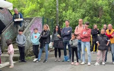 "Herriaren garaipena" ospatu dute Bergarako San Juan auzoan