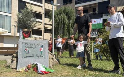 Oñatik Palestina lorategia du gaurtik