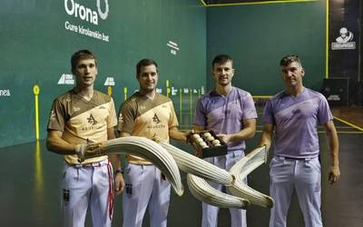 Erremontari-Sagardoaren Txapelketako finalerdirako pilotak bereizi dituzte