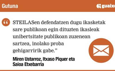 Selektibitateak agerian uzten dituen desoreken aurrean, eskola publikoko ikasleek unibertsitate publikora sarbide zuzena izan dezaten exijitzen dugu