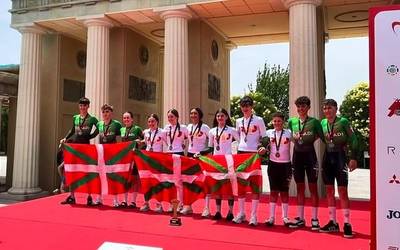 Ainhoa Plaza eta Katixa Navarro, Espainiako erlojupeko txapeldun