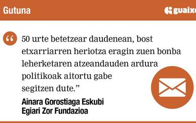 Sakana egia, aitortza eta justizia