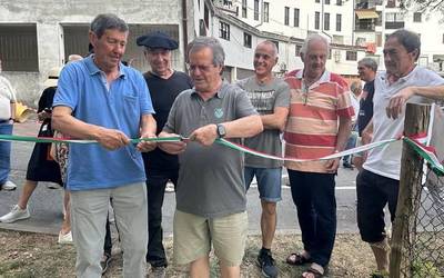 [ARGAZKIAK] Beran auzolanean Bidasoa bazterrean barna ibilbidea berreskuratu dute