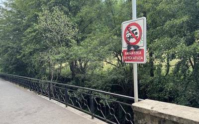 Ibarrondoko presan bainatzea debekatuta dagoela ohartarazi du Udalak
