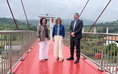 San Antonio auzoko pasabideko lanak bisitatu dituzte